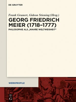 cover image of Georg Friedrich Meier (1718–1777)